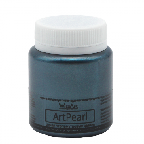 Краска акриловая ArtPearl, графит, 80мл Wizzart