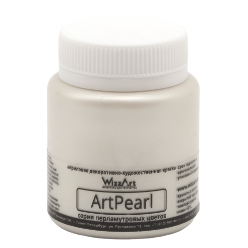 Краска акриловая ArtPearl, белый, 80мл Wizzart