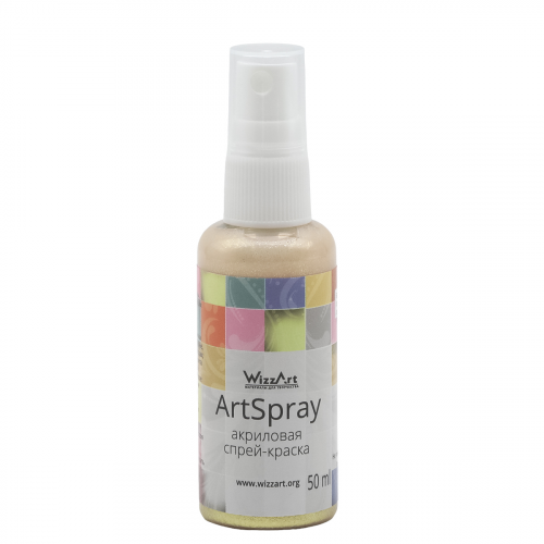 Спрей-Краска ArtSpray, Золото мерцающее 50мл Wizzart