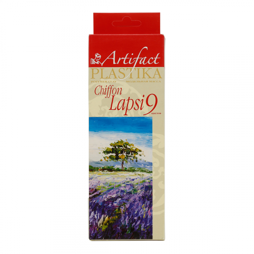 7109-48 Пластика отвержд. 'LAPSI CHIFFON' 180 г (набор 9 цветов) Артефакт