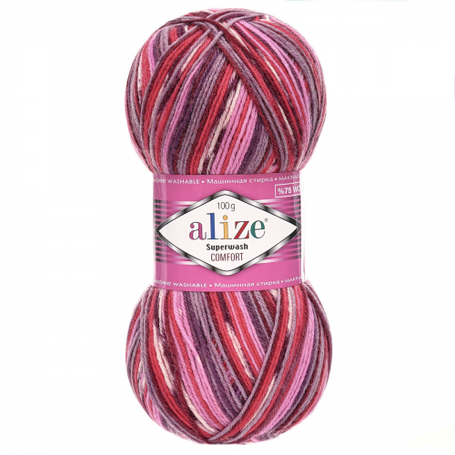 Пряжа ALIZE 'Superwash Comfort Socks' 100гр. 420м. (75% SW шерсть, 25% полиамид) (2698) Alize