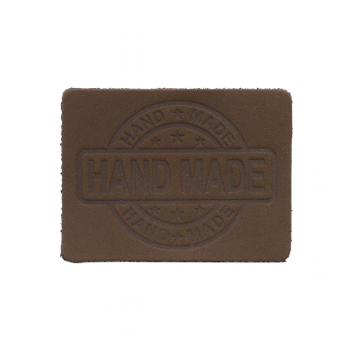 38 Термоаппликация из кожи Hand Made 7*5,25см, 100% кожа (42 темно-коричневый) Галерея