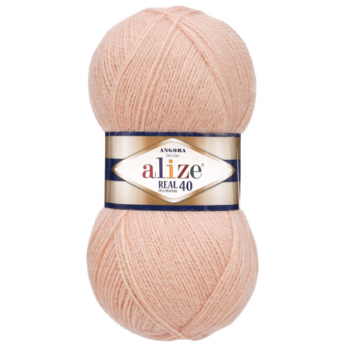 Пряжа ALIZE 'Angora real 40' 100 гр. 430м (40% шерсть, 60% акрил) (404 шампань) Alize