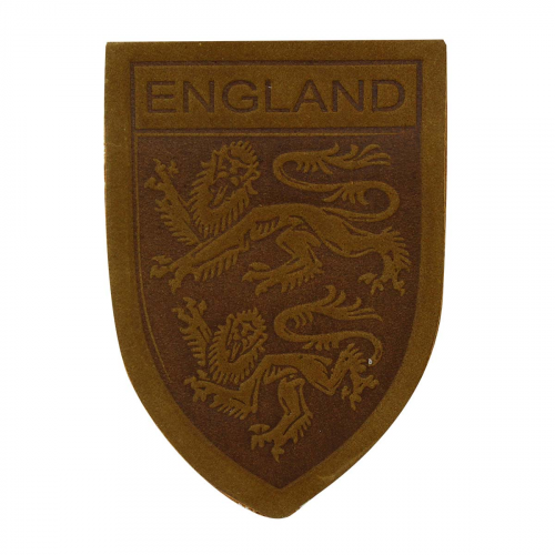 11 Термоаппликация из кожи Герб England 3,9*5,5см, 100% кожа (49 хаки) Галерея