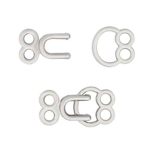 DF-227 Крючок 1,2*2,2см (nickel (серебро (никель))) АЙРИС