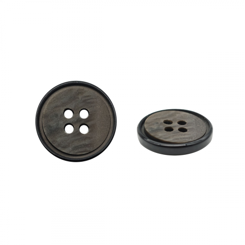 NE52 Пуговица 28L (18мм) 4 прокола, пластик (Coffee (кофе)) АЙРИС