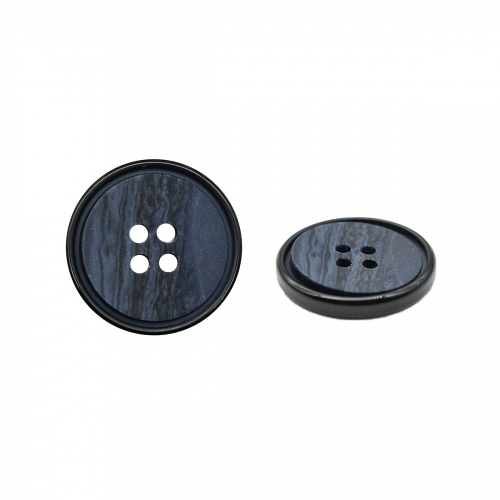 NE52 Пуговица 36L (23мм) 4 прокола, пластик (Blue (синий)) АЙРИС