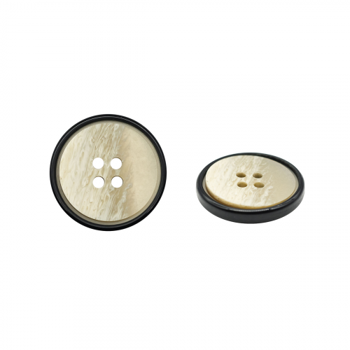 NE52 Пуговица 40L (25мм) 4 прокола, пластик (Beige (бежевый)) АЙРИС