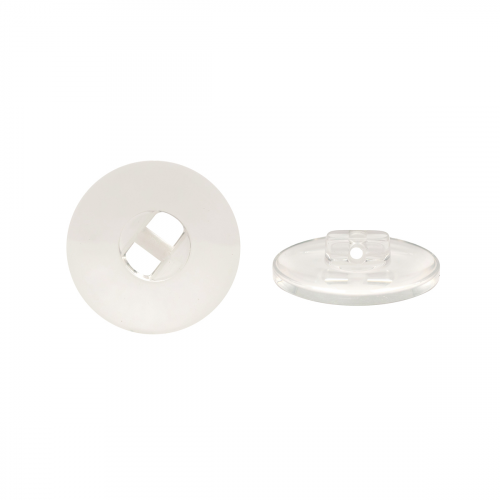 NE67 Пуговица 32L (20мм) на ножке, пластик (Clear (прозрачный)) АЙРИС