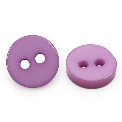 NE74 Пуговица 14L (9мм) 2 прокола, пластик (Purple (фиолетовый)) АЙРИС