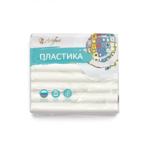 Пластика (пластилин отверждаемый) брус 56 гр. перламутр (703 белый перламутр) Артефакт