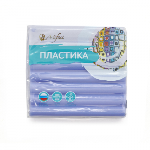Пластика (пластилин отверждаемый) брус 50 гр. шифон (577 шифон лесная фиалка) Артефакт