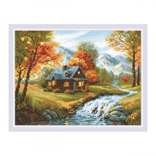 АМ0067 Набор алмазной мозаики Риолис 'Осенний пейзаж' 40*30см РИОЛИС