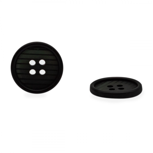CN A077 Пуговица 32L (20мм) 4 прокола, пластик (Black (черный)) АЙРИС
