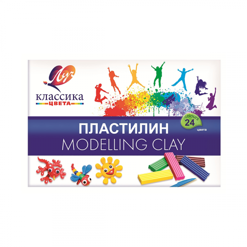 28С 1642-08 Пластилин 'Классика' 24 цв Луч
