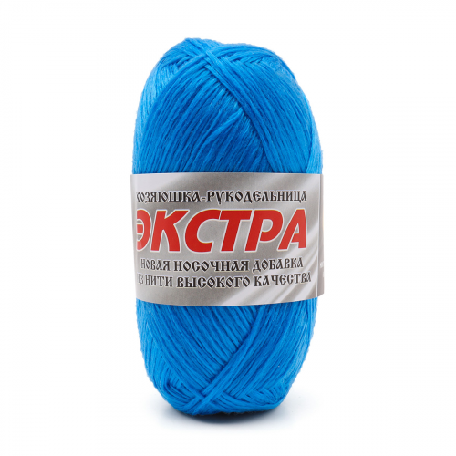 Пряжа для вязания 'Экстра' 50г 245м (100% полипропилен) (синий) ЛамаУрал