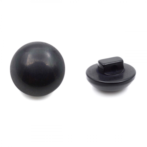 PS20 Пуговица 18L (11мм) на ножке, пластик (black (черный)) АЙРИС