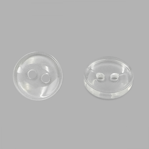 NE64 Пуговица 16L (10мм) 2прокола, пластик (Clear (прозрачный)) АЙРИС