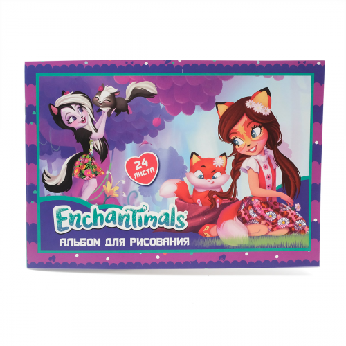 88798 Альбом для рисования 'Enchantimals', 24 листа, на скрепке Centrum