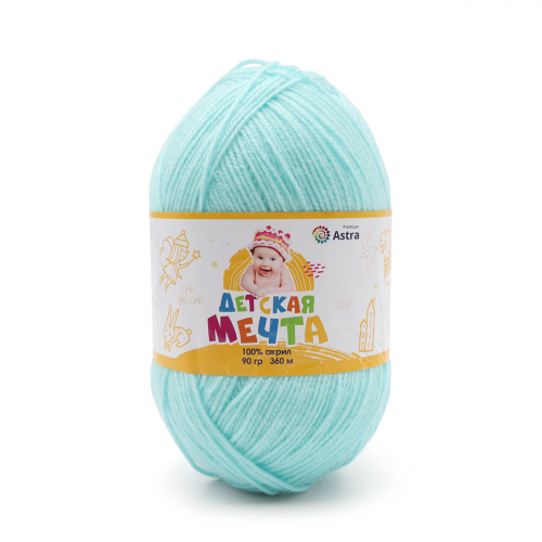 Пряжа Astra Premium 'Детская Мечта' 90гр 360м (100% акрил) (73 айсберг)