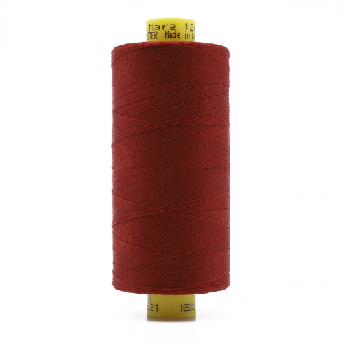 700207 Нить Mara 120/1000 м универсальная, 100% полиэстер Gutermann (221 красно-терракотовый) Guetermann