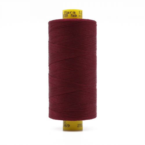 700207 Нить Mara 120/1000 м универсальная, 100% полиэстер Gutermann (369 винный) Guetermann