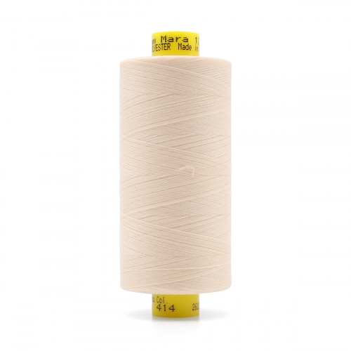 700207 Нить Mara 120/1000 м универсальная, 100% полиэстер Gutermann (414 св.кремово-бежевый) Guetermann