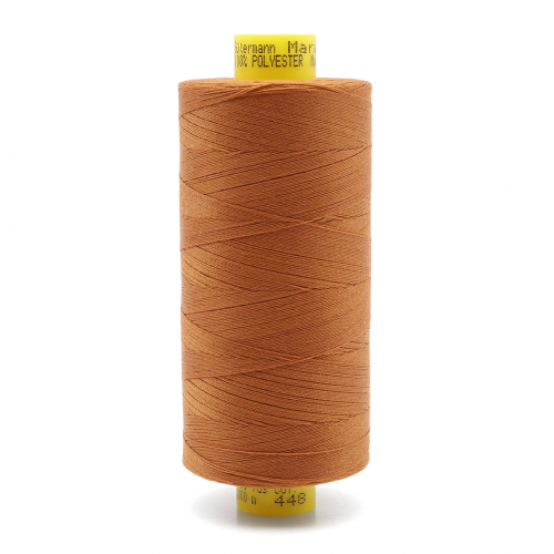 700207 Нить Mara 120/1000 м универсальная, 100% полиэстер Gutermann (448 шоколадная охра) Guetermann