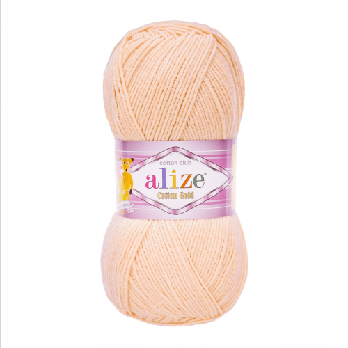 Пряжа ALIZE 'Cotton gold' (55%хлопок,45%акрил)ТУ (401 телесный) Alize