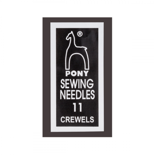 04161 Иглы ручные для вышивания и шитья Crewels № 11, 25 шт PONY