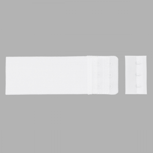 853102 Застежка для бюстгальтера 50мм, 3 крючка, 1 шт., белый Hobby&Pro