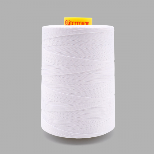 702358 Нить Mara 30/3000 м для отстрочки, 100% полиэстер Gutermann (800 белый) Guetermann