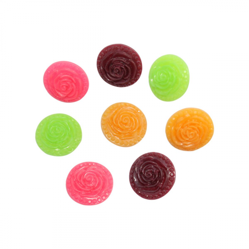 Пуговицы 'Розочки', набор 4 цвета, 8 шт (микс 5) Magic Buttons