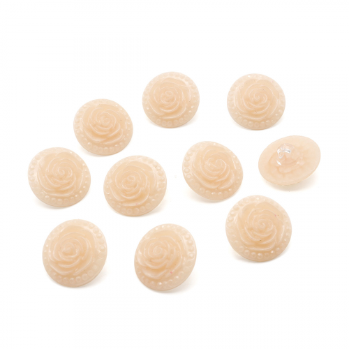 Пуговицы 'Розочки', 10 шт (25 нежно-розовый) Magic Buttons