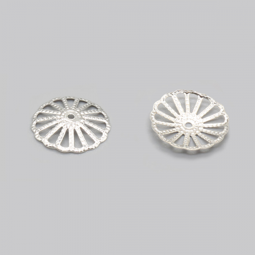 Шапочка декоративная FIN1285, 14*3мм, 30шт/упак (серебро) Astra&Craft