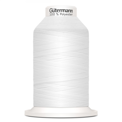 13 Нить Miniking 120/1000 м оверлочная, 100% полиэстер Gutermann 715263 (800 белый) Guetermann