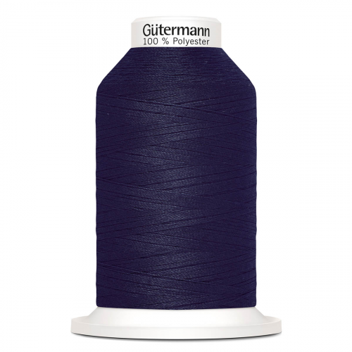 13 Нить Miniking 120/1000 м оверлочная, 100% полиэстер Gutermann 715263 (339 т.чернильно-синий) Guetermann