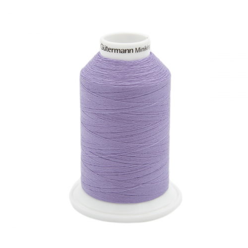 13 Нить Miniking 120/1000 м оверлочная, 100% полиэстер Gutermann 715263 (158 св.сиреневый) Guetermann