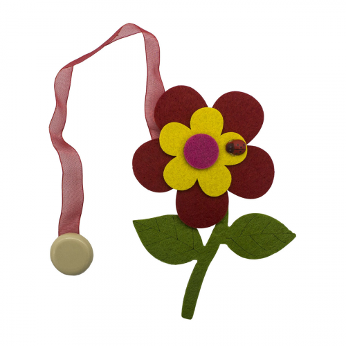 0368-0217 Клипса-магнит из фетра для штор 'цветок' Astra&Craft (C171/C001)