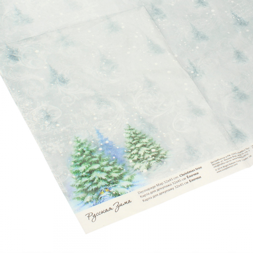 SCB501038 Карта для декупажа 'Рождественская елка', 32*45 см, Scrapberry's ScrapBerry's