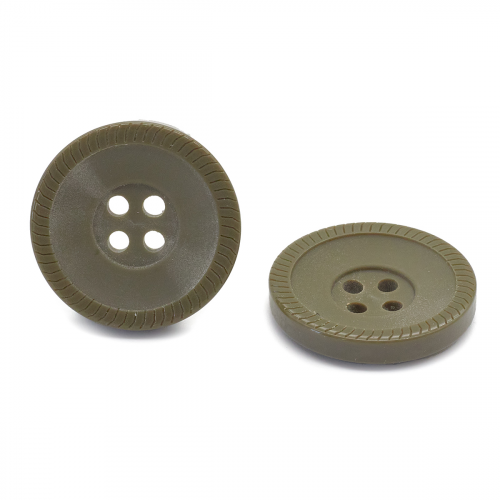 0313-1097D Пуговица 40L (25мм) 4 прокола, пластик (C242 хаки) АЙРИС
