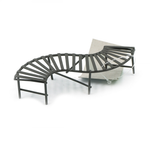 KB4203 Металлическая мини скамейка, корич. 12,2*2,7см Astra&Craft