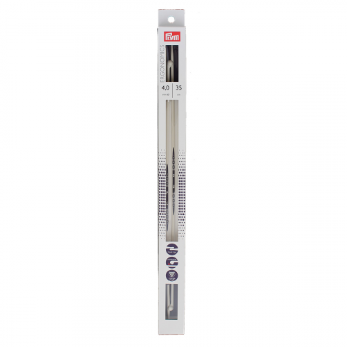 190354 Спицы прямые 4,0мм/35см 2шт, Ergonomics Prym