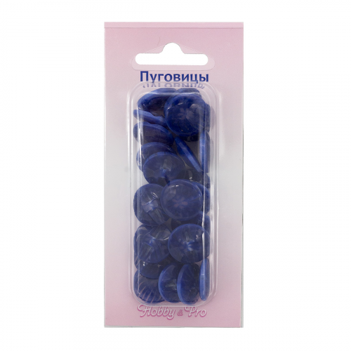 0311-1442A Пуговица 24L 24шт (C220 васильковый) Hobby&Pro