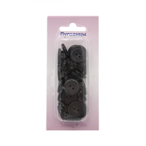0311-1186A Пуговица 24L 36шт (C917 коричневый) Hobby&Pro