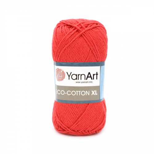 Пряжа YarnArt 'Eco Сotton XL' 200гр 220м (80% хлопок, 20% полиэстер) (769 красный)