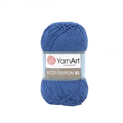 Пряжа YarnArt 'Eco Сotton XL' 200гр 220м (80% хлопок, 20% полиэстер) (774 синий)