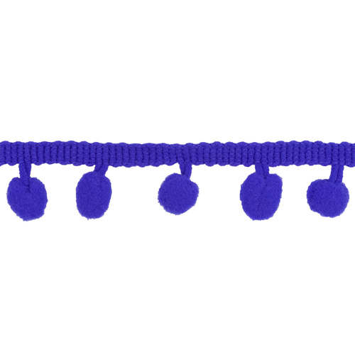 Бахрома с помпонами 20мм*17м (19 фиолетовый) Айрис