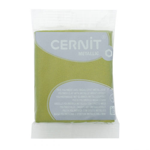 CE0870056 Пластика полимерная запекаемая 'Cernit METALLIC' 56 гр. (051 зеленое золото)