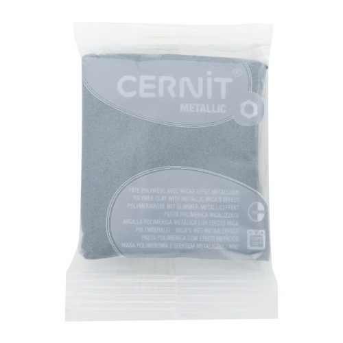 CE0870056 Пластика полимерная запекаемая 'Cernit METALLIC' 56 гр. (080 серебро)